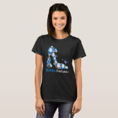 Blue And Grey Ribbon High Heel Diabetes Awareness Tシャツ (正面フル)