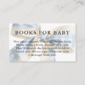 Blue and Ivory Gingham Bow Books for Baby エンクロージャーカード (正面)