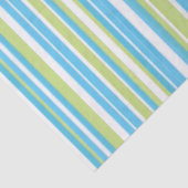 Blue and Lime Green Striped  Tissue Paper 薄葉紙 (詳細)