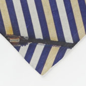 Blue and multicolored umbrella フリースブランケット (角)