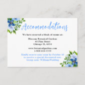 Blue and Navy Flowers with Foliage  エンクロージャーカード (正面)