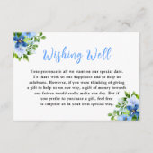 Blue and Navy Flowers with Foliage  エンクロージャーカード (正面)