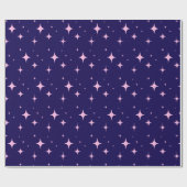 Blue and Paste Pink Simple Minimalistic  ラッピングペーパー (フラット)