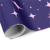 Blue and Paste Pink Simple Minimalistic  ラッピングペーパー (ロールコーナー)