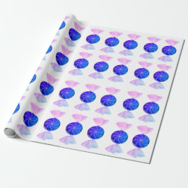Blue and Pink Candy Wrapping Paper ラッピングペーパー