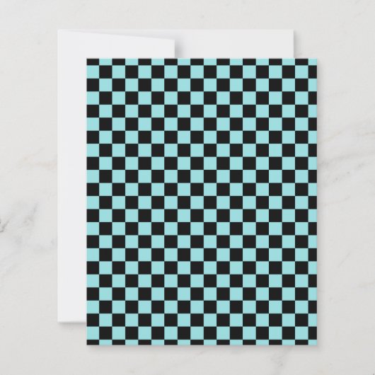 Blue and Pink Checkered Pattern Craft Paper (正面)