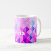 Blue and Pink Diamonds コーヒーマグカップ (正面右)
