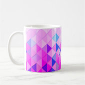 Blue and Pink Diamonds コーヒーマグカップ (左)