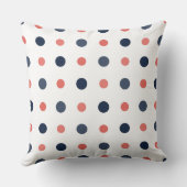 blue and pink dots クッション (裏面)