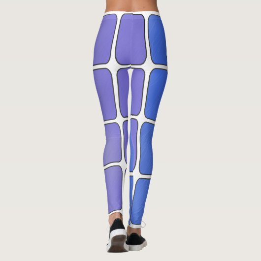 Blue and Pink Glass Bars レギンス (裏面)