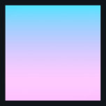 Blue and pink gradient background ポスター<br><div class="desc">Blue and pink gradient colors.</div>