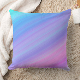 Blue and pink shade pillow クッション