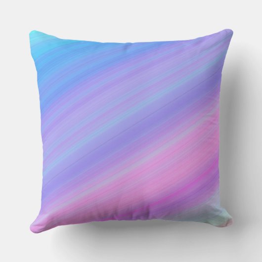 Blue and pink shade pillow クッション (裏面)