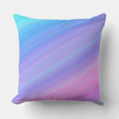 Blue and pink shade pillow クッション (正面)
