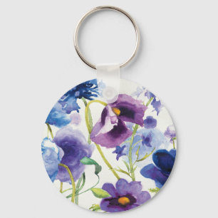 Blue and Purple Mixed Garden キーホルダー