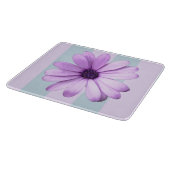 blue and purple striped daisy pattern カッティングボード (角)