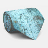 Blue and rust rugged weathered rusted metal ネクタイ (ロール)