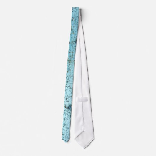 Blue and rust rugged weathered rusted metal ネクタイ (裏面)