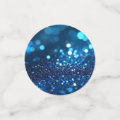 Blue and silver glitter  コンフェッティ (スモール正面)