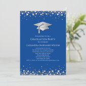 Blue and Silver Graduation 招待状 (スタンド正面)