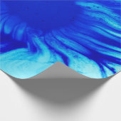 Blue and teal abstract painting ラッピングペーパー (角)