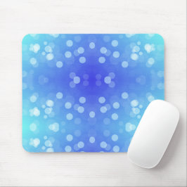 Blue and turquoise mouse pad with a bokeh pattern  マウスパッド