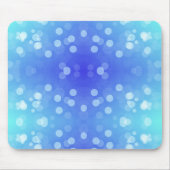 Blue and turquoise mouse pad with a bokeh pattern マウスパッド (正面)