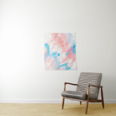 Blue and white abstract painting タペストリー (インサイチュ)