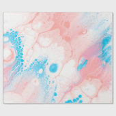 Blue and white abstract painting ラッピングペーパー (フラット)