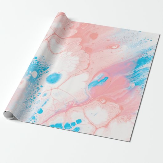 Blue and white abstract painting ラッピングペーパー (アンロールド)