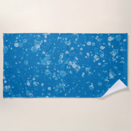 Blue and white beach towel ビーチタオル