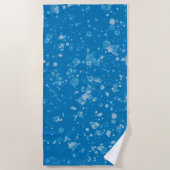 Blue and white beach towel ビーチタオル (正面)