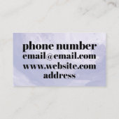 Blue And White Business Card With Qr Code 名刺 (裏面)