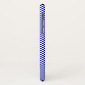 Blue and white checker board pattern Case-Mate iPhoneケース (裏面/左)