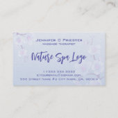 Blue And White Cherry Blossom Nature Spa 名刺 (裏面)