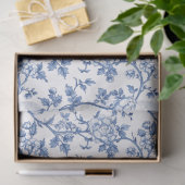 Blue and White Chinoiserie Decoupage Pattern 薄葉紙 (ギフト)
