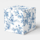 Blue and White Chinoiserie Floral Birds フェイバーボックス (裏面サイド)