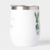 Blue and White Chinoiserie With Rabbit Topiaries (右面)