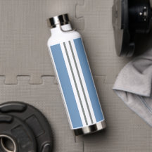 Blue and White Coastal Stripes