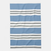 Blue and White Coastal Stripes キッチンタオル (縦)