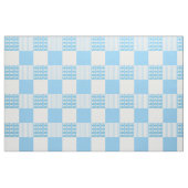 Blue and white daisy quilt squares ファブリック (ヤード)