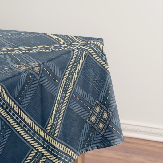 Blue and White Denim Look テーブルクロス (インサイチュ)