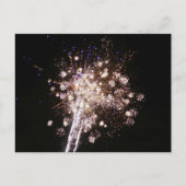 Blue and White Fireworks ポストカード (正面)