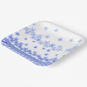 Blue and White floral design, ペーパープレート (傾斜あり)