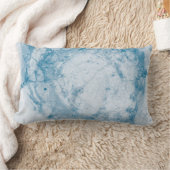 Blue and white floral mattress ランバークッション (ブランケット)