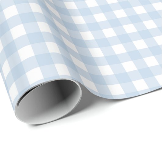 Blue and White Gingham ラッピングペーパー (ロールコーナー)