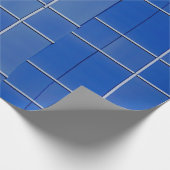Blue and white glass windows ラッピングペーパー (角)