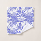 Blue And White Humpback Whale   バスタオルセット (ウォッシュタオル)