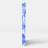 Blue and white i-Phone Case iPhoneケース (右側面)