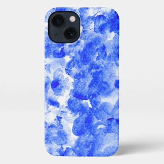 Blue and white i-Phone Case iPhoneケース (裏面)